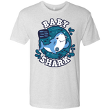 T-Shirts Heather White / S Shark Family trazo - Baby Boy Men's Triblend T-Shirt