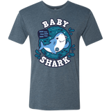 T-Shirts Indigo / S Shark Family trazo - Baby Boy Men's Triblend T-Shirt