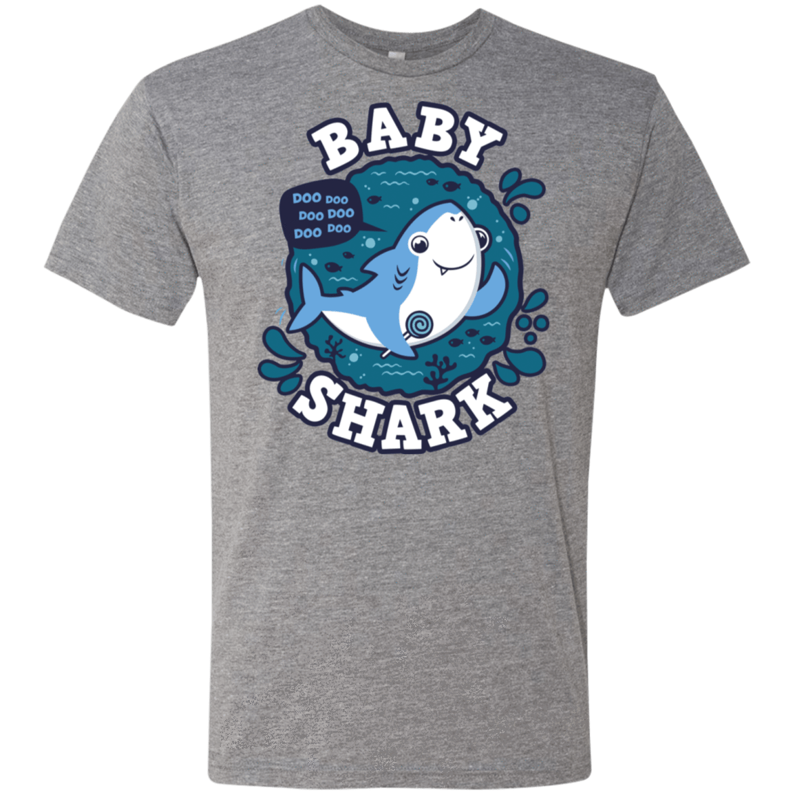 T-Shirts Premium Heather / S Shark Family trazo - Baby Boy Men's Triblend T-Shirt
