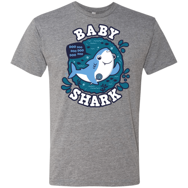 T-Shirts Premium Heather / S Shark Family trazo - Baby Boy Men's Triblend T-Shirt