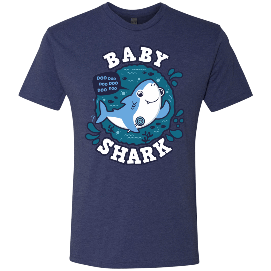 T-Shirts Vintage Navy / S Shark Family trazo - Baby Boy Men's Triblend T-Shirt