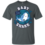 T-Shirts Dark Heather / S Shark Family trazo - Baby Boy T-Shirt