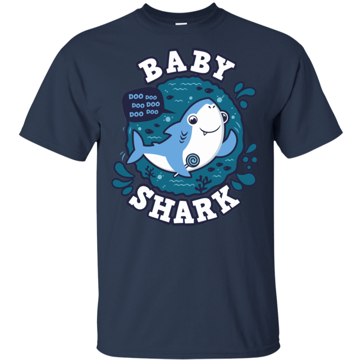 T-Shirts Navy / S Shark Family trazo - Baby Boy T-Shirt