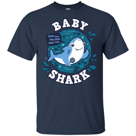 T-Shirts Navy / S Shark Family trazo - Baby Boy T-Shirt
