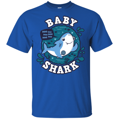 T-Shirts Royal / S Shark Family trazo - Baby Boy T-Shirt