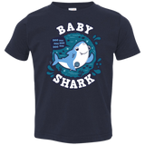 T-Shirts Navy / 2T Shark Family trazo - Baby Boy Toddler Premium T-Shirt