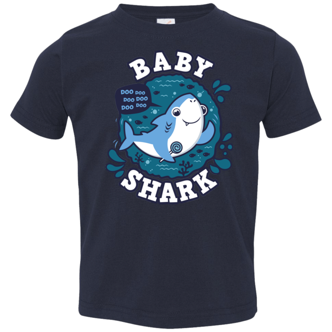 T-Shirts Navy / 2T Shark Family trazo - Baby Boy Toddler Premium T-Shirt