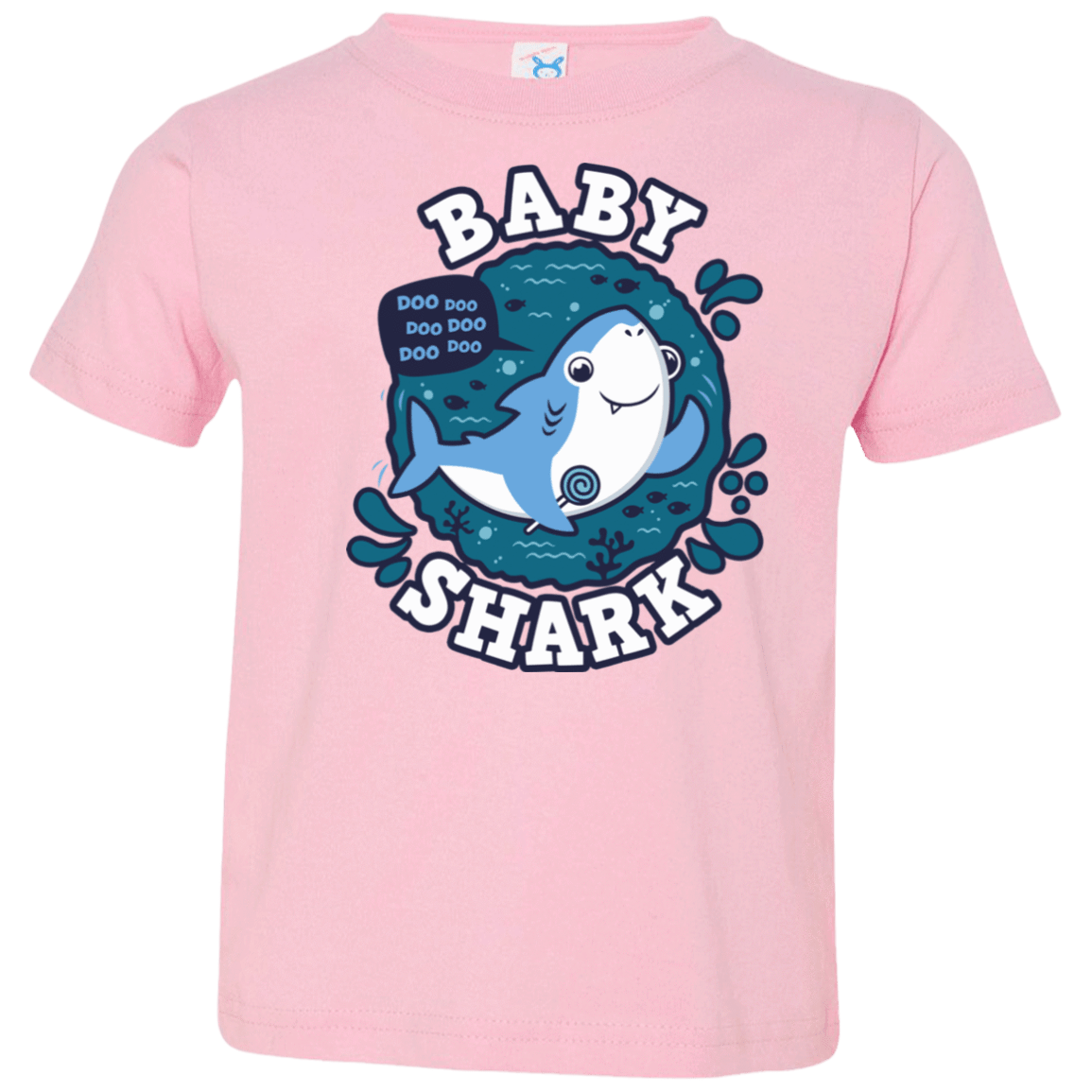 T-Shirts Pink / 2T Shark Family trazo - Baby Boy Toddler Premium T-Shirt