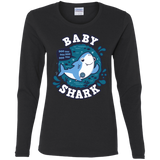 T-Shirts Black / S Shark Family trazo - Baby Boy Women's Long Sleeve T-Shirt