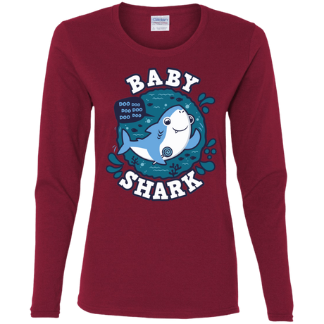 T-Shirts Cardinal / S Shark Family trazo - Baby Boy Women's Long Sleeve T-Shirt