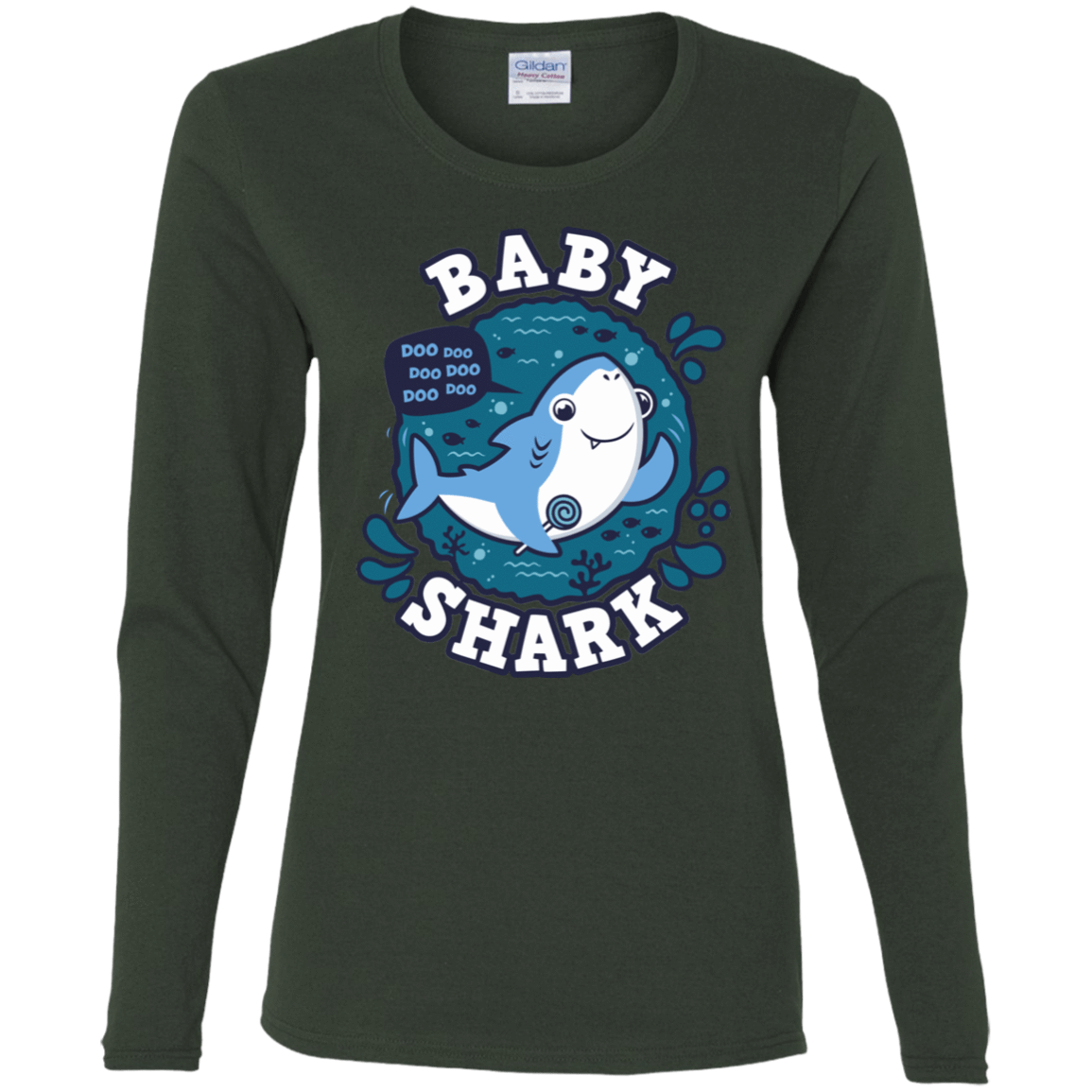 T-Shirts Forest / S Shark Family trazo - Baby Boy Women's Long Sleeve T-Shirt