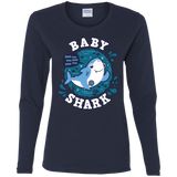 T-Shirts Navy / S Shark Family trazo - Baby Boy Women's Long Sleeve T-Shirt