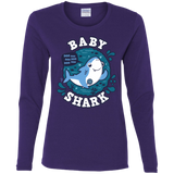 T-Shirts Purple / S Shark Family trazo - Baby Boy Women's Long Sleeve T-Shirt