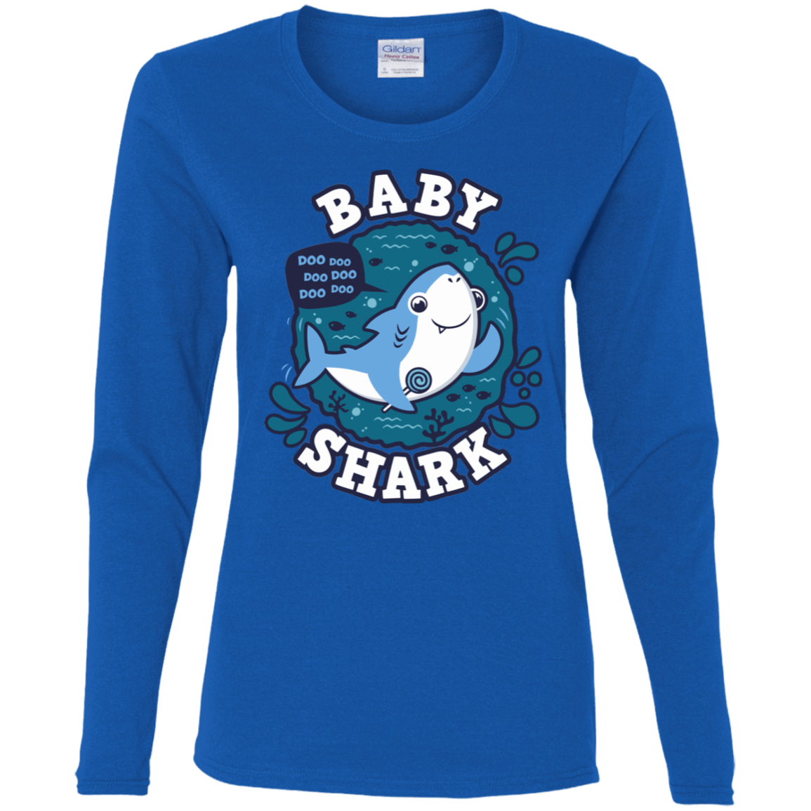 T-Shirts Royal / S Shark Family trazo - Baby Boy Women's Long Sleeve T-Shirt