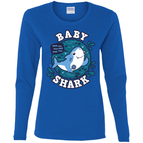 T-Shirts Royal / S Shark Family trazo - Baby Boy Women's Long Sleeve T-Shirt