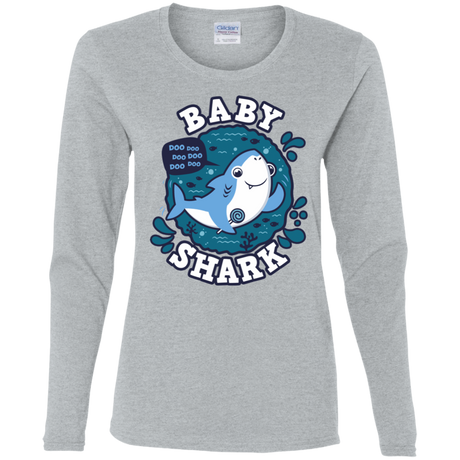 T-Shirts Sport Grey / S Shark Family trazo - Baby Boy Women's Long Sleeve T-Shirt