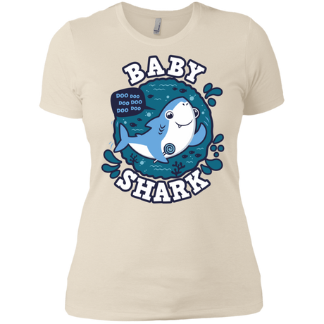 T-Shirts Ivory/ / X-Small Shark Family trazo - Baby Boy Women's Premium T-Shirt