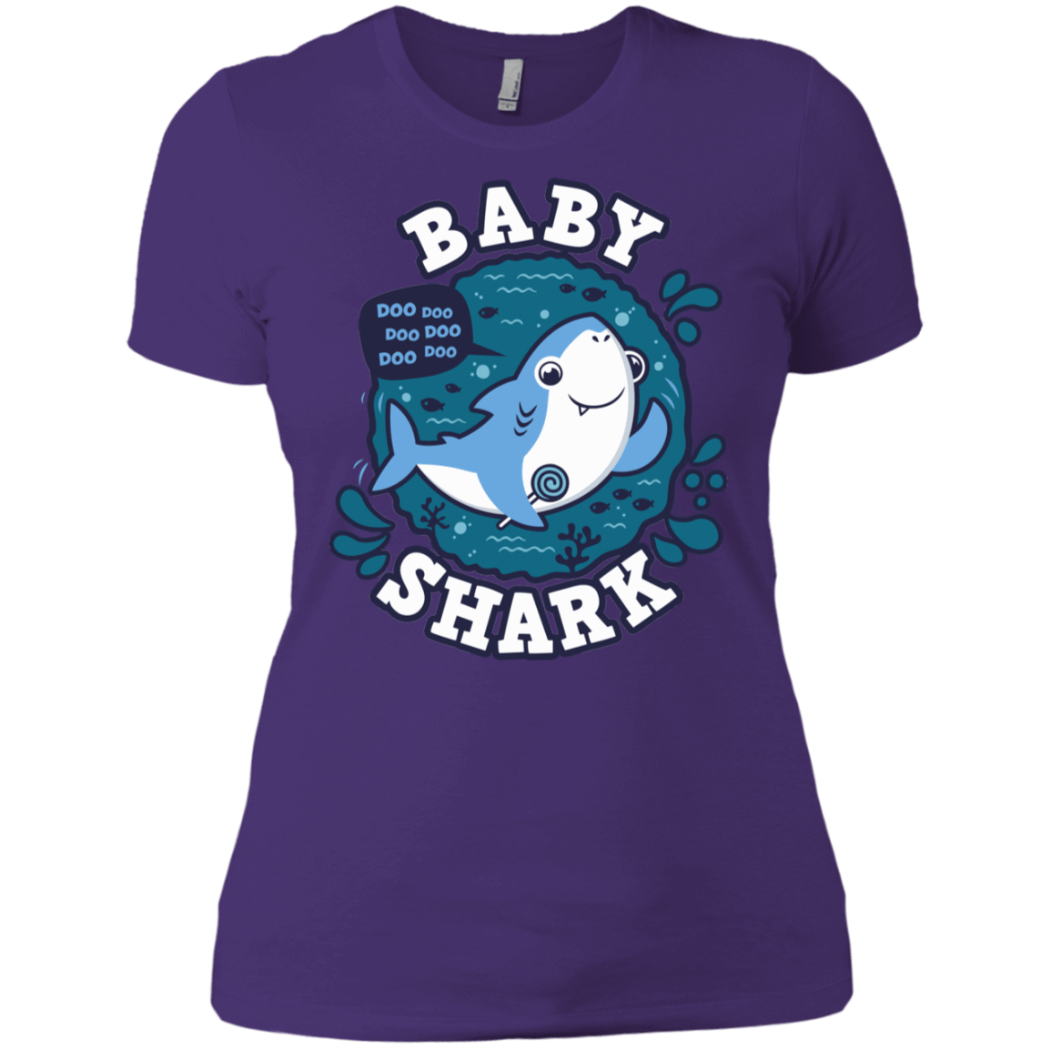 T-Shirts Purple Rush/ / X-Small Shark Family trazo - Baby Boy Women's Premium T-Shirt