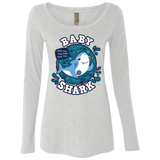 T-Shirts Heather White / S Shark Family trazo - Baby Boy Women's Triblend Long Sleeve Shirt