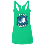 T-Shirts Envy / X-Small Shark Family trazo - Baby Boy Women's Triblend Racerback Tank