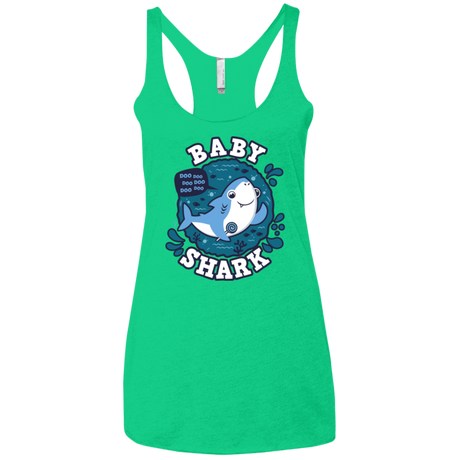 T-Shirts Envy / X-Small Shark Family trazo - Baby Boy Women's Triblend Racerback Tank
