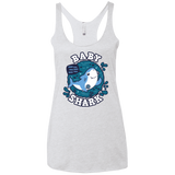 T-Shirts Heather White / X-Small Shark Family trazo - Baby Boy Women's Triblend Racerback Tank