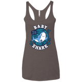 T-Shirts Macchiato / X-Small Shark Family trazo - Baby Boy Women's Triblend Racerback Tank