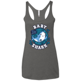 T-Shirts Premium Heather / X-Small Shark Family trazo - Baby Boy Women's Triblend Racerback Tank