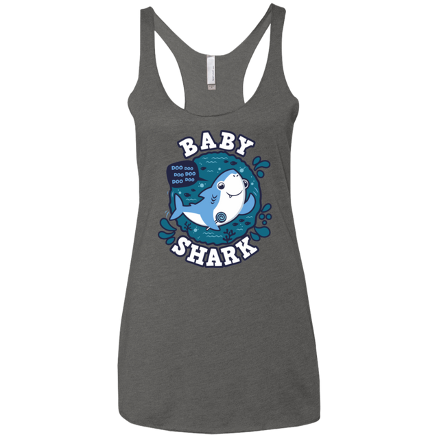 T-Shirts Premium Heather / X-Small Shark Family trazo - Baby Boy Women's Triblend Racerback Tank