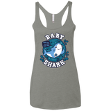 T-Shirts Venetian Grey / X-Small Shark Family trazo - Baby Boy Women's Triblend Racerback Tank