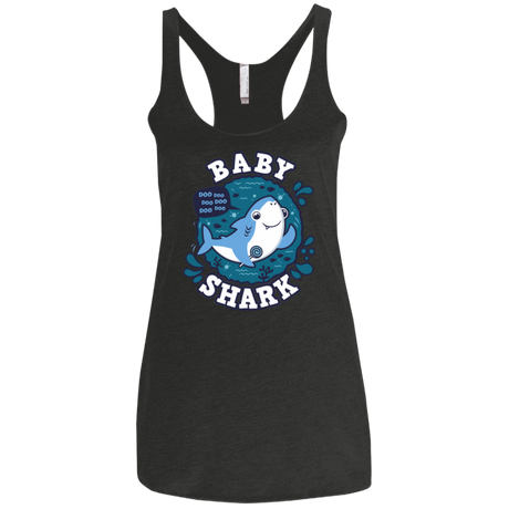 T-Shirts Vintage Black / X-Small Shark Family trazo - Baby Boy Women's Triblend Racerback Tank