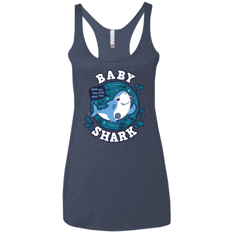 T-Shirts Vintage Navy / X-Small Shark Family trazo - Baby Boy Women's Triblend Racerback Tank
