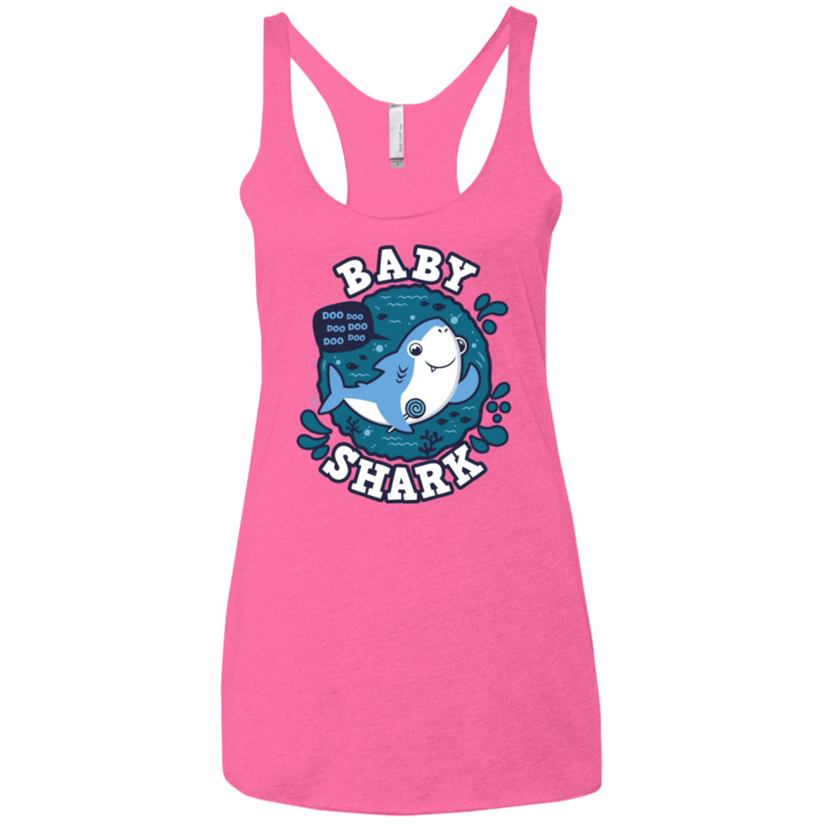 T-Shirts Vintage Pink / X-Small Shark Family trazo - Baby Boy Women's Triblend Racerback Tank