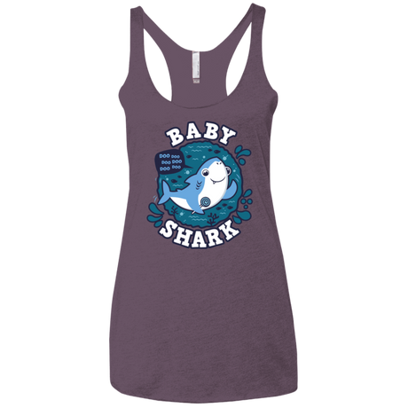 T-Shirts Vintage Purple / X-Small Shark Family trazo - Baby Boy Women's Triblend Racerback Tank