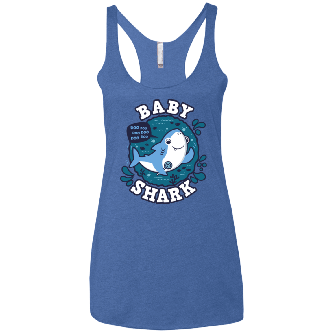 T-Shirts Vintage Royal / X-Small Shark Family trazo - Baby Boy Women's Triblend Racerback Tank