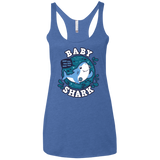 T-Shirts Vintage Royal / X-Small Shark Family trazo - Baby Boy Women's Triblend Racerback Tank