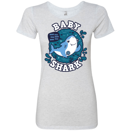 T-Shirts Heather White / S Shark Family trazo - Baby Boy Women's Triblend T-Shirt