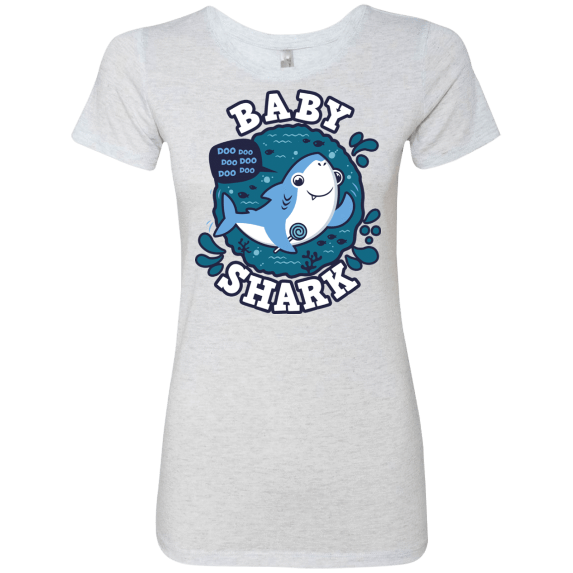 T-Shirts Heather White / S Shark Family trazo - Baby Boy Women's Triblend T-Shirt
