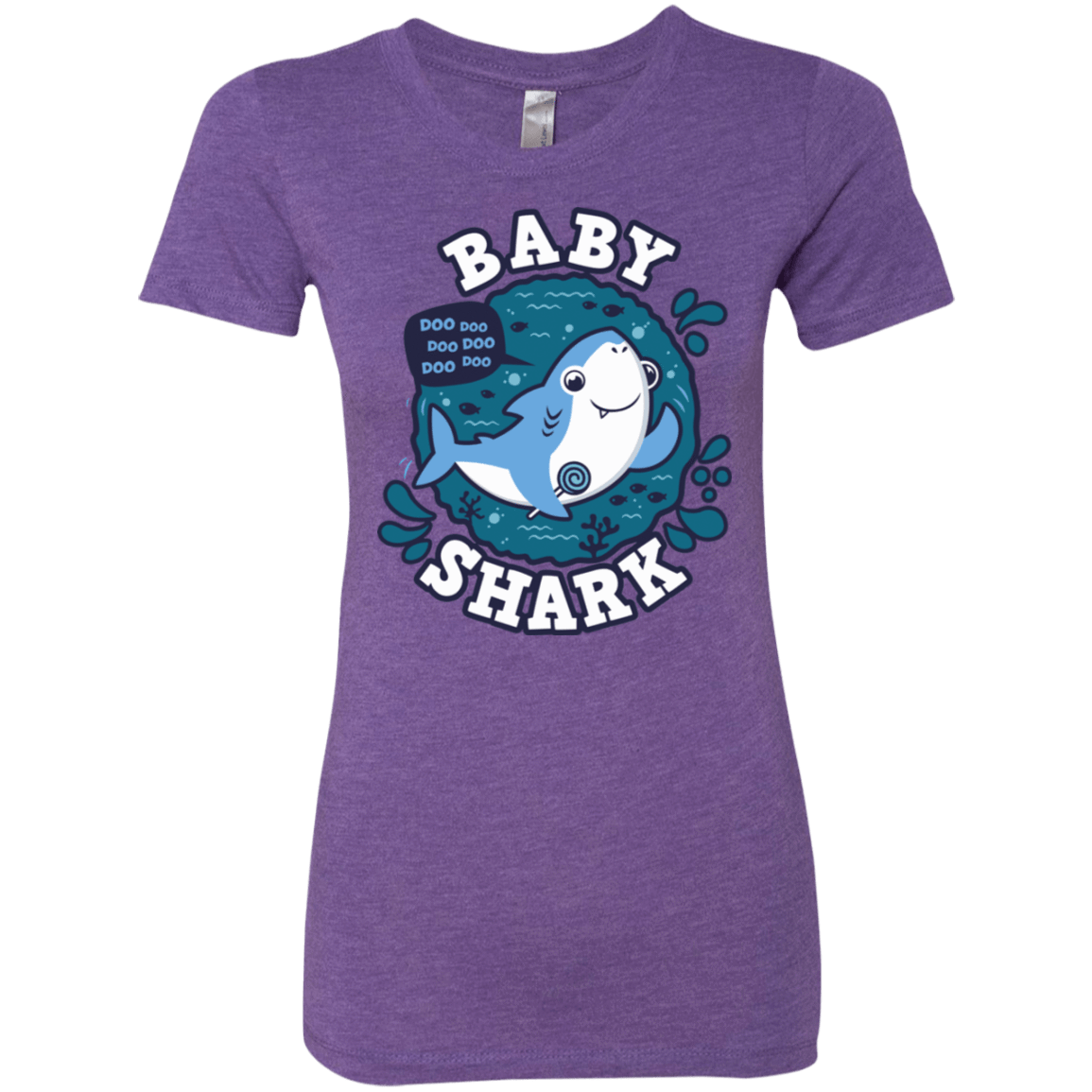 T-Shirts Purple Rush / S Shark Family trazo - Baby Boy Women's Triblend T-Shirt