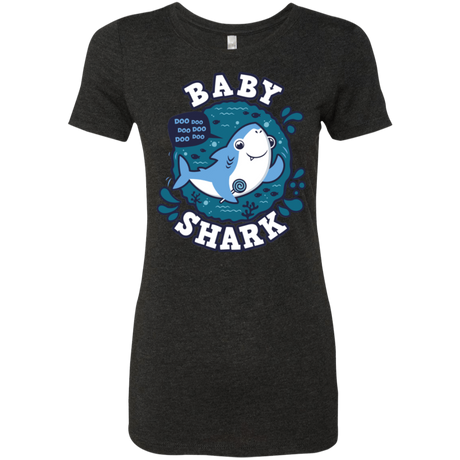 T-Shirts Vintage Black / S Shark Family trazo - Baby Boy Women's Triblend T-Shirt