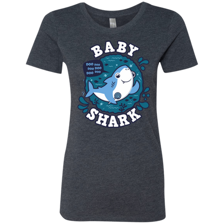 T-Shirts Vintage Navy / S Shark Family trazo - Baby Boy Women's Triblend T-Shirt