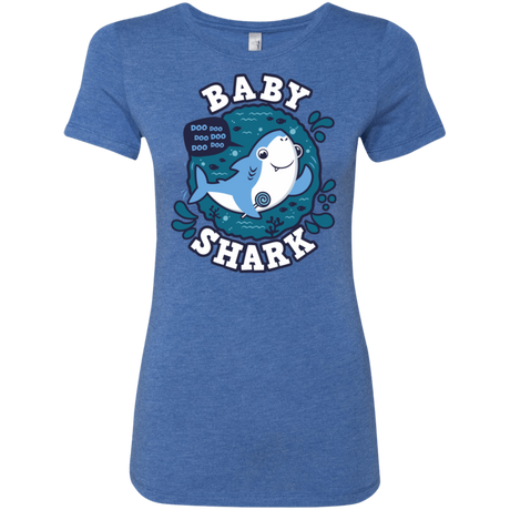 T-Shirts Vintage Royal / S Shark Family trazo - Baby Boy Women's Triblend T-Shirt