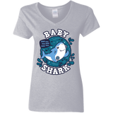 T-Shirts Sport Grey / S Shark Family trazo - Baby Boy Women's V-Neck T-Shirt