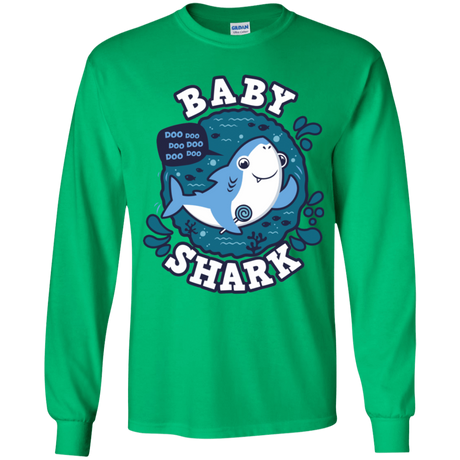 T-Shirts Irish Green / YS Shark Family trazo - Baby Boy Youth Long Sleeve T-Shirt