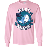 T-Shirts Light Pink / YS Shark Family trazo - Baby Boy Youth Long Sleeve T-Shirt