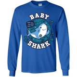 T-Shirts Royal / YS Shark Family trazo - Baby Boy Youth Long Sleeve T-Shirt