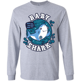 T-Shirts Sport Grey / YS Shark Family trazo - Baby Boy Youth Long Sleeve T-Shirt