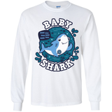 T-Shirts White / YS Shark Family trazo - Baby Boy Youth Long Sleeve T-Shirt