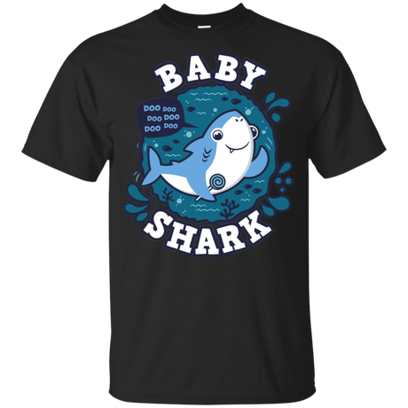 T-Shirts Black / YXS Shark Family trazo - Baby Boy Youth T-Shirt