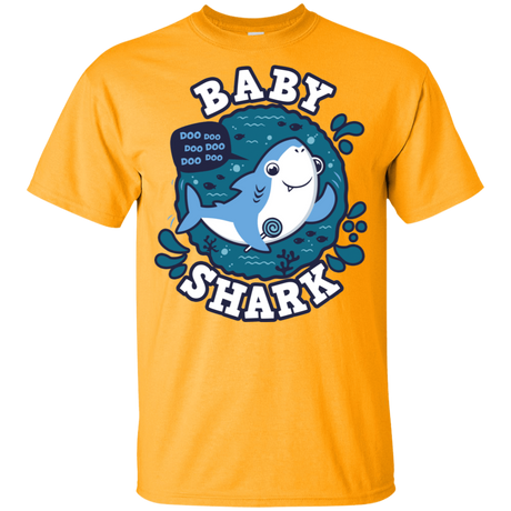 T-Shirts Gold / YXS Shark Family trazo - Baby Boy Youth T-Shirt